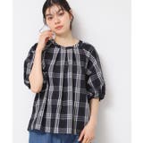 【洗える】ギャザー入りバルーンスリーブブラウス | Dessin | 詳細画像1 