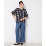 【洗える】ギャザー入りバルーンスリーブブラウス | Dessin | 詳細画像3 