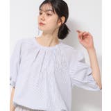 【洗える】ギャザー入りバルーンスリーブブラウス | Dessin | 詳細画像5 