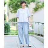 【洗える】ギャザー入りバルーンスリーブブラウス | Dessin | 詳細画像11 