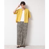 【二の腕カバー・洗える】リネンブレンド袖切り替えブラウス | Dessin | 詳細画像7 