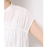 【洗える】シャーリングペプラムブラウス | Dessin | 詳細画像17 