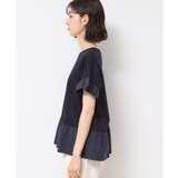 ◆【洗える】ラッフルドッキングカットソー | Dessin | 詳細画像14 