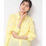 ライトイエロー(030) | 【洗える】シアーシャンブレーシャツ | Dessin