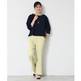 【接触冷感・洗える】フレアラインパンツ（サイドファスナ―付き） | Dessin | 詳細画像6 