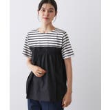 【洗える】ビスチェ風ドッキングカットソー | Dessin | 詳細画像1 