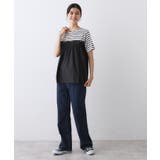 【洗える】ビスチェ風ドッキングカットソー | Dessin | 詳細画像3 