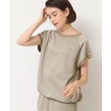 ライトベージュ(051) | 【セットアップ可・洗える】ラメ裏毛トップス | Dessin