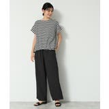 【二の腕カバー／UVカット】ロールアップスリーブ裾ギャザーカットソー | Dessin | 詳細画像11 