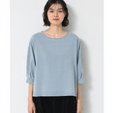 【洗える】インディゴ天竺デニム調カットソー | Dessin | 詳細画像9 