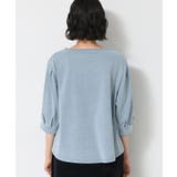 【洗える】インディゴ天竺デニム調カットソー | Dessin | 詳細画像11 