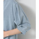 【洗える】インディゴ天竺デニム調カットソー | Dessin | 詳細画像13 