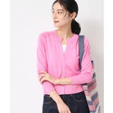 【洗える】キーネックカーディガン | Dessin | 詳細画像1 