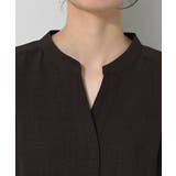 【2点セット/ウエストゴム/洗える】スキッパ―シャツ＆ストレートパンツセット | Dessin | 詳細画像45 