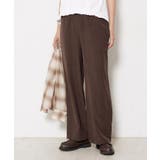 【2点セット/ウエストゴム/洗える】スキッパ―シャツ＆ストレートパンツセット | Dessin | 詳細画像35 