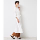 【洗える／五分袖】ジャガードワンピース | Dessin | 詳細画像3 