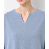 【洗える】インディゴ天竺デニム調リラクシーワンピース | Dessin | 詳細画像12 