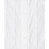 【洗える】スタンドカラーフリルブラウス | Dessin | 詳細画像4 