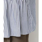 【洗える】ストライプ柄ギャザーブラウス | Dessin | 詳細画像23 