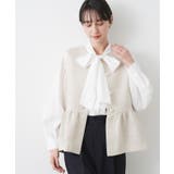 【入卒/セレモニー】パール調ボタンベスト | Dessin | 詳細画像1 