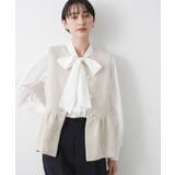 アイボリー(004) | 【入卒/セレモニー】パール調ボタンベスト | Dessin