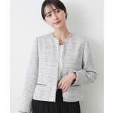 【入卒/セレモニー】ツイードクルーネックジャケット | Dessin | 詳細画像9 