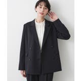 ネイビー(094) | 【入卒/セレモニー/お仕事/セットアップ可能】ダブルジャケット | Dessin