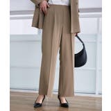 モカブラウン(042) | 【入卒/セレモニー/セットアップ可能】フレアシルエットパンツ | Dessin