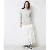 【ウエストゴム/洗える】コットンフレアスカート | Dessin | 詳細画像2