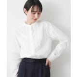【入卒/セレモニー/洗える】フロントフリルネックブラウス | Dessin | 詳細画像7 