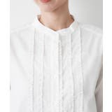 【入卒/セレモニー/洗える】フロントフリルネックブラウス | Dessin | 詳細画像19 