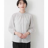 【入卒/セレモニー/洗える】フリルネックジョーゼットブラウス | Dessin | 詳細画像17 