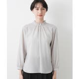 【入卒/セレモニー/洗える】フリルネックジョーゼットブラウス | Dessin | 詳細画像26 