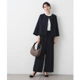 【入卒/セレモニー/洗える】フリルネックジョーゼットブラウス | Dessin | 詳細画像5 