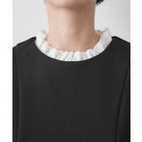 【入卒/セレモニー/セットアップ可能】カットジョーゼット2WAYトップス | Dessin | 詳細画像16 