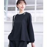 ブラック(019) | 【入卒/セレモニー/セットアップ可能】カットジョーゼット2WAYトップス | Dessin