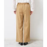 【ウエストゴム/洗える】ツイルセミワイドパンツ | Dessin | 詳細画像11 