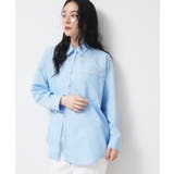 【洗える】刺繍ロゴ入りオーバーシャツ | Dessin | 詳細画像9 