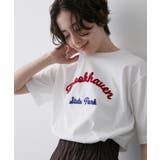 ホワイト(001) | 【洗える】オーガニックコットンロゴTシャツ | Dessin