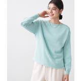 【洗える】ミドルゲージボートネックカラーニット | Dessin | 詳細画像11 