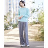 【洗える】ミドルゲージボートネックカラーニット | Dessin | 詳細画像8 