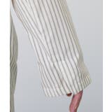 【セットアップ可/洗える】ストライプシャツジャケット | Dessin | 詳細画像14 