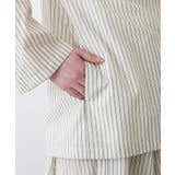 【セットアップ可/洗える】ストライプシャツジャケット | Dessin | 詳細画像15 