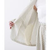 【セットアップ可/洗える】ストライプシャツジャケット | Dessin | 詳細画像17 