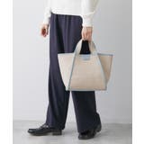 ブルー(591) | 【軽量】コットンリネンパイピングバッグ | Dessin