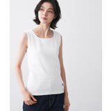 【洗える】リブスクエアタンクトップ | Dessin | 詳細画像1 