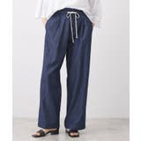 【洗える】綿麻ドロストライトデニムパンツ | Dessin | 詳細画像5 