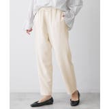 アイボリー(004) | 【帯電防止/洗える】ストレッチツイルテーパードパンツ | Dessin