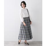 【ウエストゴム/洗える】映えチェック柄スカート | Dessin | 詳細画像3 