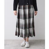 【ウエストゴム/洗える】映えチェック柄スカート | Dessin | 詳細画像12 